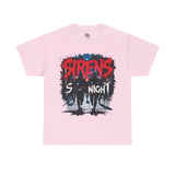 Sirens in the Night T-Shirt – Black Urban Protest Tee UK
