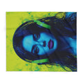Neon Beats Fleece Blanket – Edgy Music Vibes