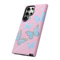 Y2K Butterfly Pink iPhone Case – Glitter Aesthetic