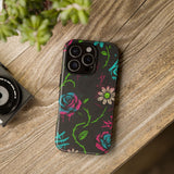 Urban Floral Graffiti Phone Case – Neon Street Art Vibes for iPhone & Samsung