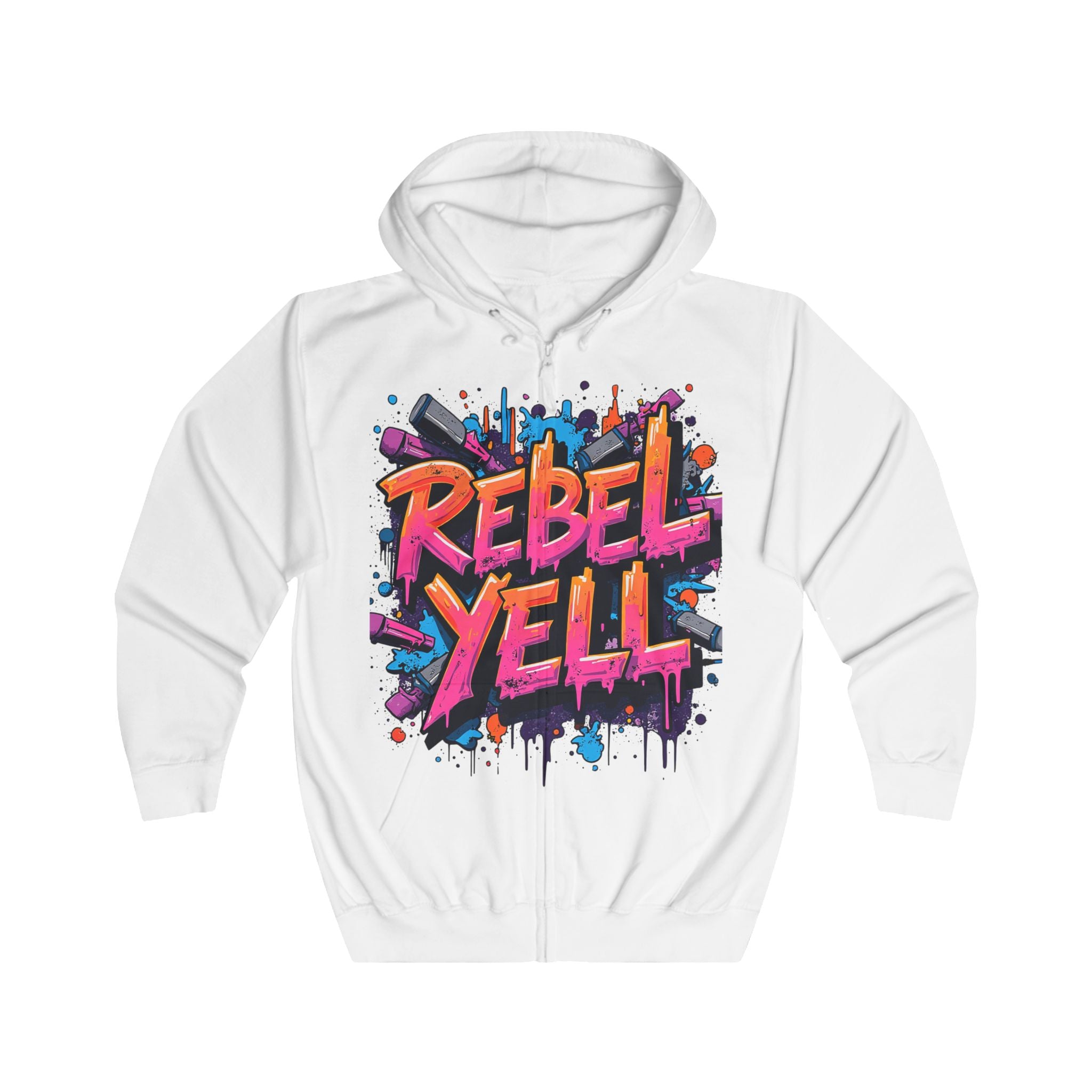 Women’s Rebel Yell Graffiti Hoodie - Bold Urban Streetwear