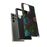 Urban Floral Graffiti Phone Case – Neon Street Art Vibes for iPhone & Samsung