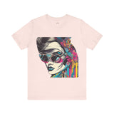 Women's Pop Art Portrait Tee - Vibrant Urban Streetwear Style