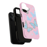 Y2K Butterfly Pink iPhone Case – Glitter Aesthetic