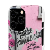 Graffiti Phone Case: Urban Chic with a Feminine Twist - Phone Case by Printify | Unique designs from ArteoDesign