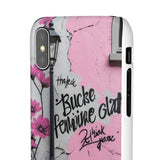 Graffiti Phone Case: Urban Chic with a Feminine Twist - Phone Case by Printify | Unique designs from ArteoDesign