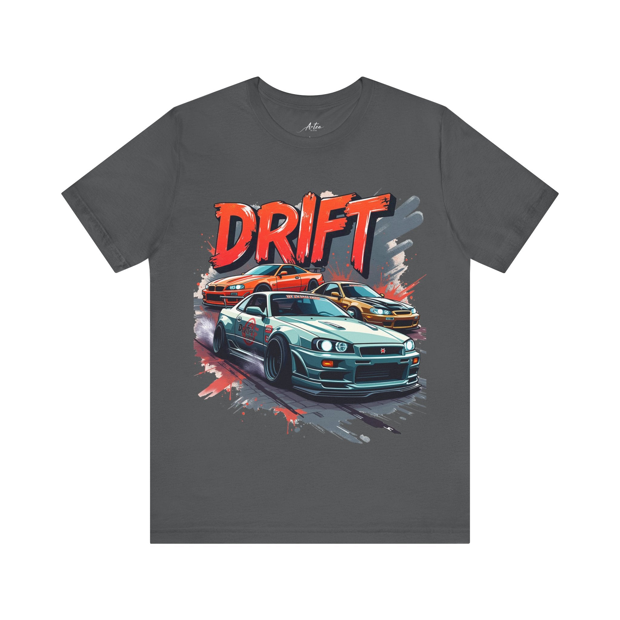 Drift Streets Tee - Men's Car Racing Graphic Streetwear 2025