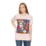 Neon Throwback Retro Tee - Women's Graffiti-Inspired