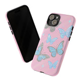 Y2K Butterfly Pink iPhone Case – Glitter Aesthetic
