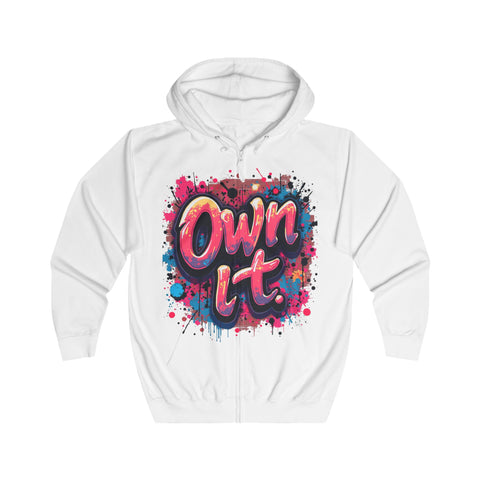 Bold Graffiti Own It Hoodie - Women's Streetwear