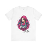 Urban Girl T-Shirt - Vibrant Street Style & Heart Design UK - T-Shirt by Printify | Unique designs from ArteoDesign