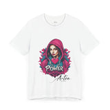 Urban Girl T-Shirt - Vibrant Street Style & Heart Design UK - T-Shirt by Printify | Unique designs from ArteoDesign